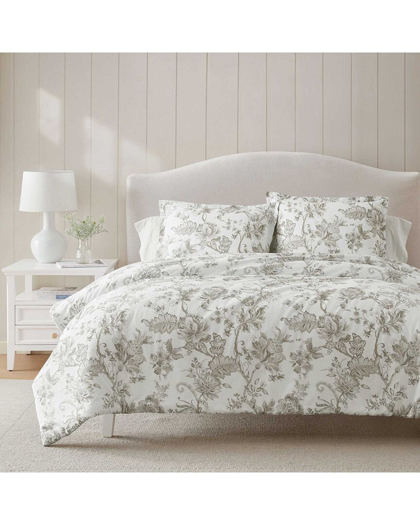 Avery Floral 100% Cotton Sateen Comforter Set