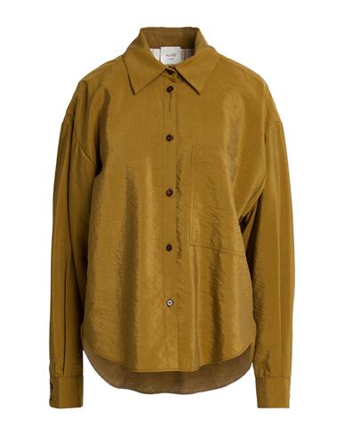 Chocolat Woman Shirt Khaki Size 4 Silk, Polyamide
