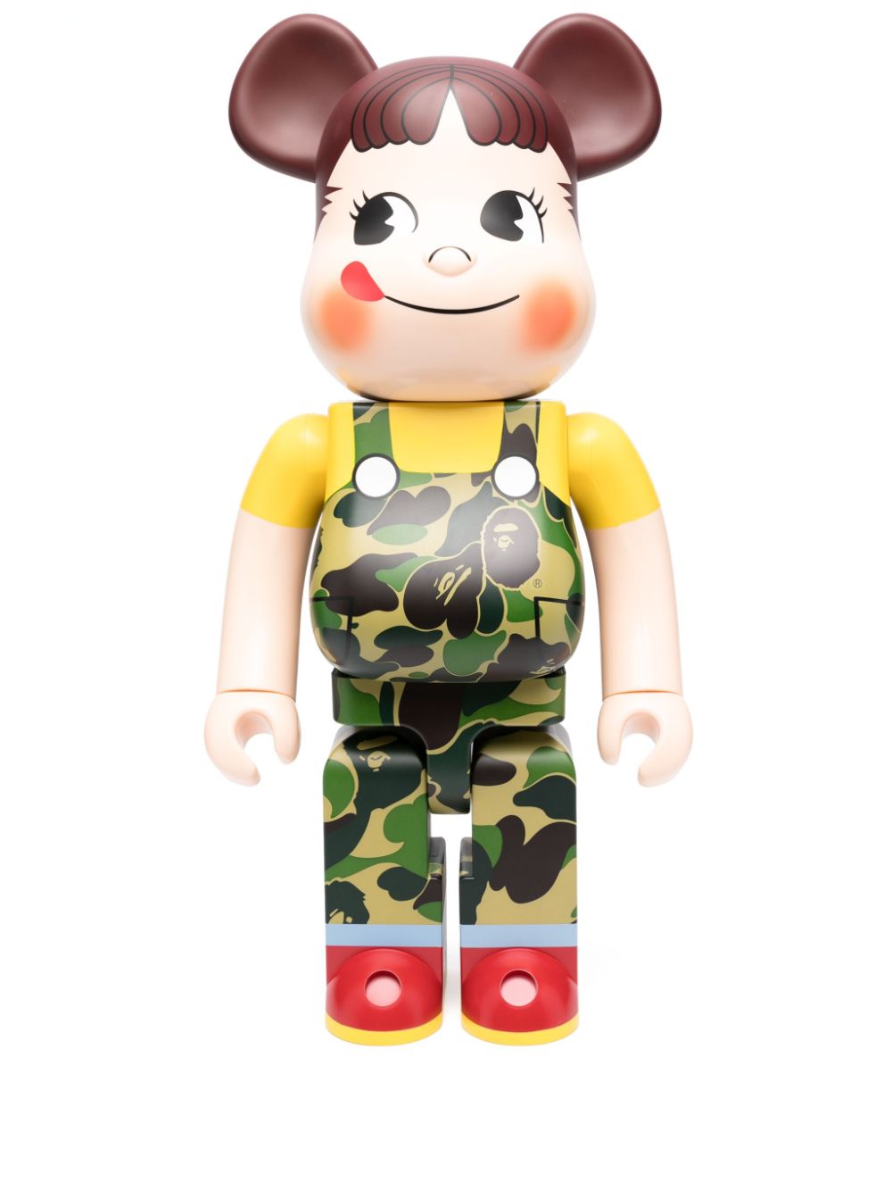X BAPE Peko-chan BE@RBRICK figure - Green