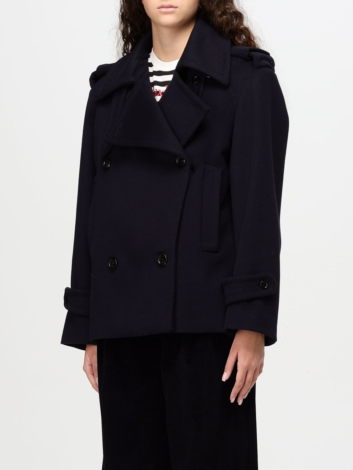 Coat Woman color Blue