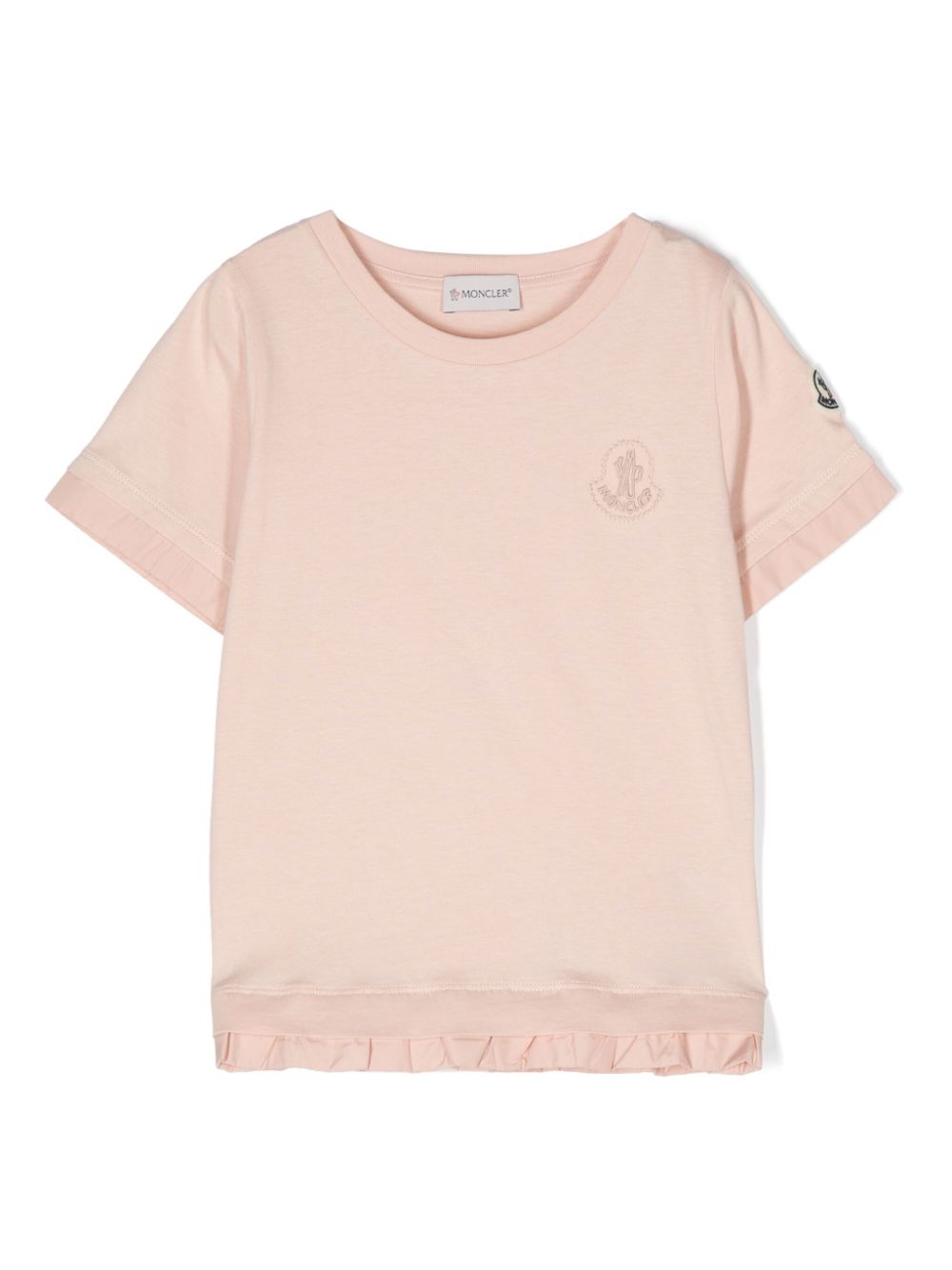 Layered cotton T-shirt - Pink