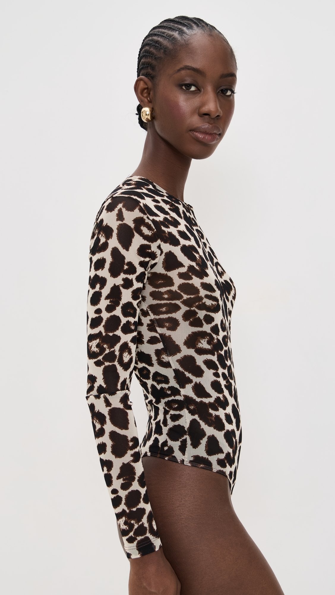 Hannah Thong Bodysuit Leopard
