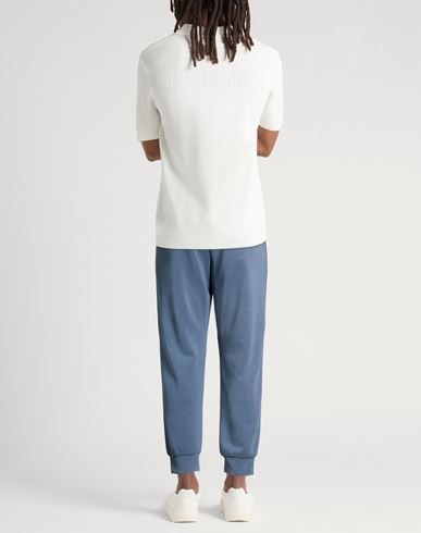 Man Pants Slate blue Size M Modal, Polyester, Elastane