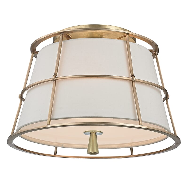 Savona 2-Light Ceiling Light in Aged Bra