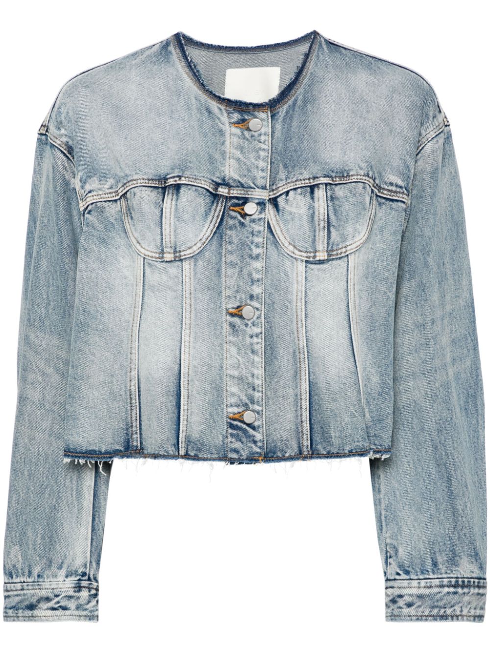 Raw-hem denim jacket - 996
