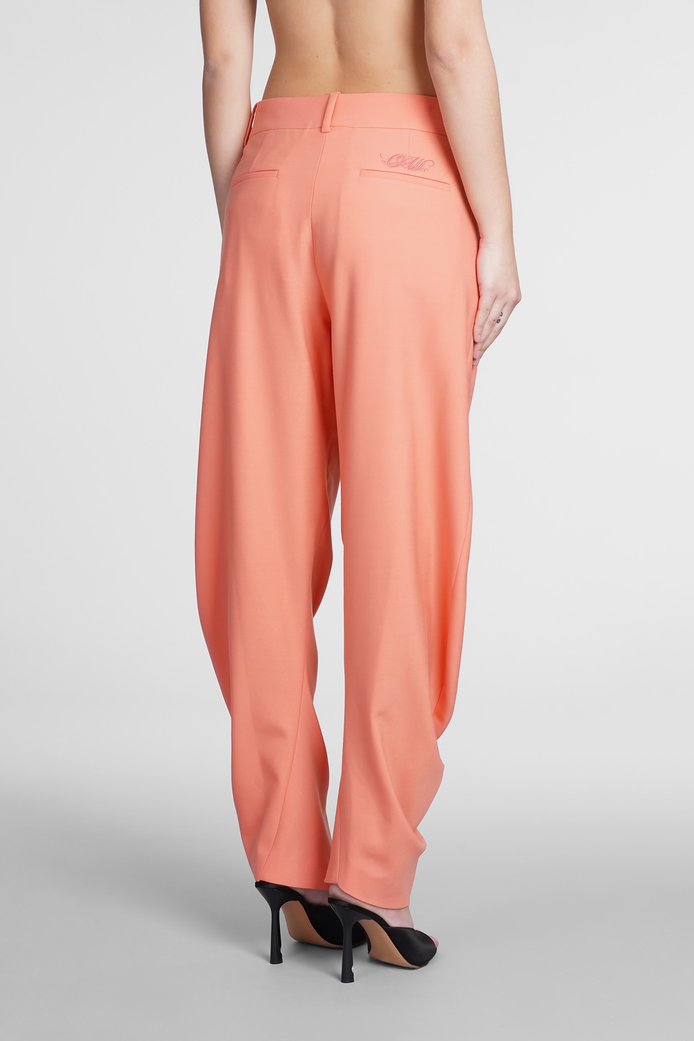 Pants In Orange Wool