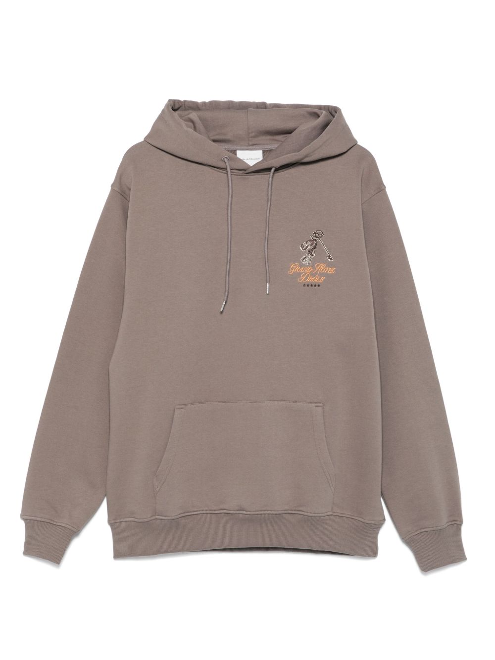 Logo-embroidered hoodie - Grey