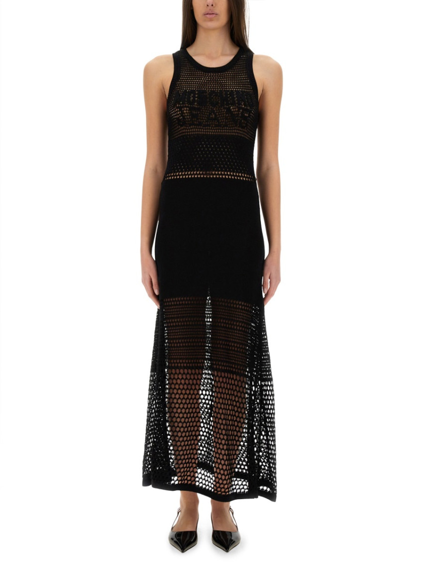 Moschino - logo mesh maxi dre