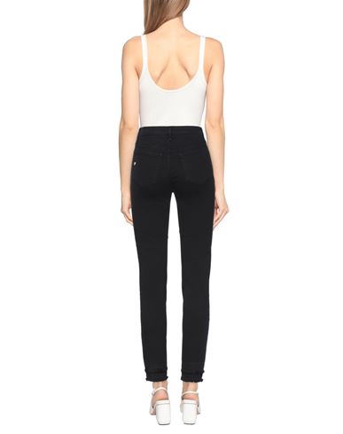 Woman Jeans Black Size 31 Cotton, Elastane