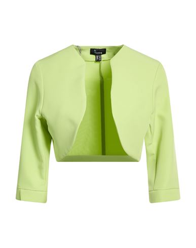 Woman Jacket Lime green Size 10 Polyester, Elastane