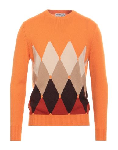 Man Sweater Orange Size 38 Cashmere