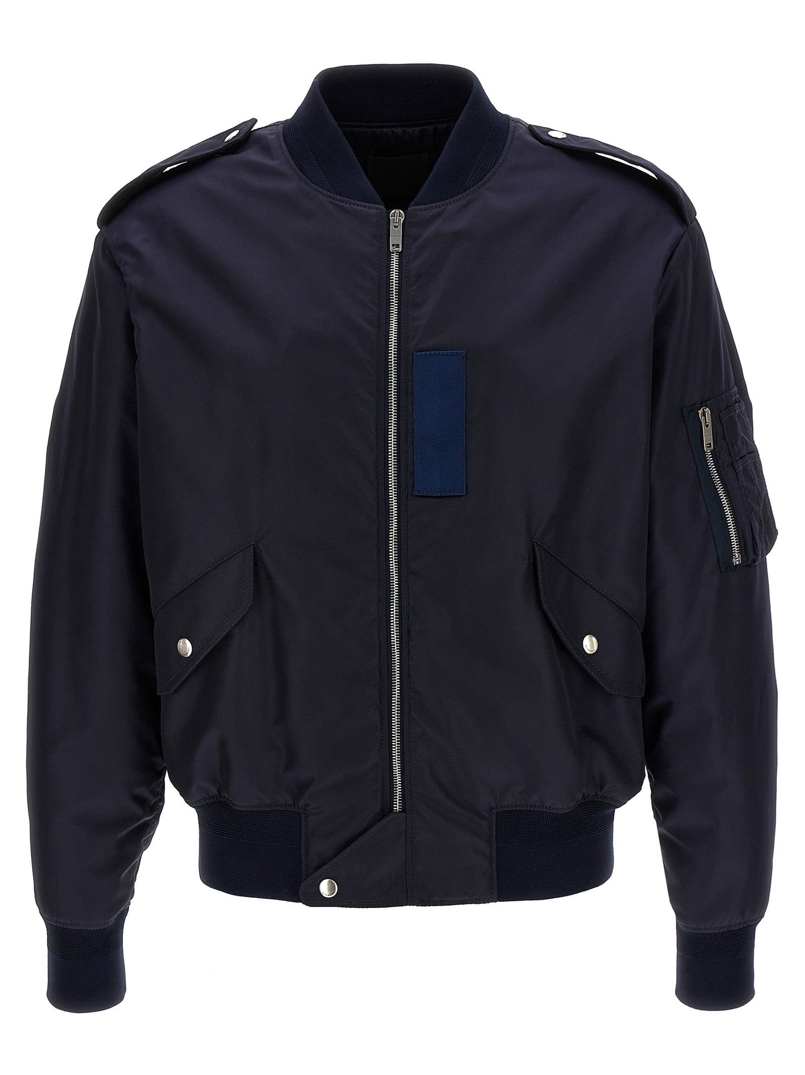 Polyamide Bomber Jacket — Navy