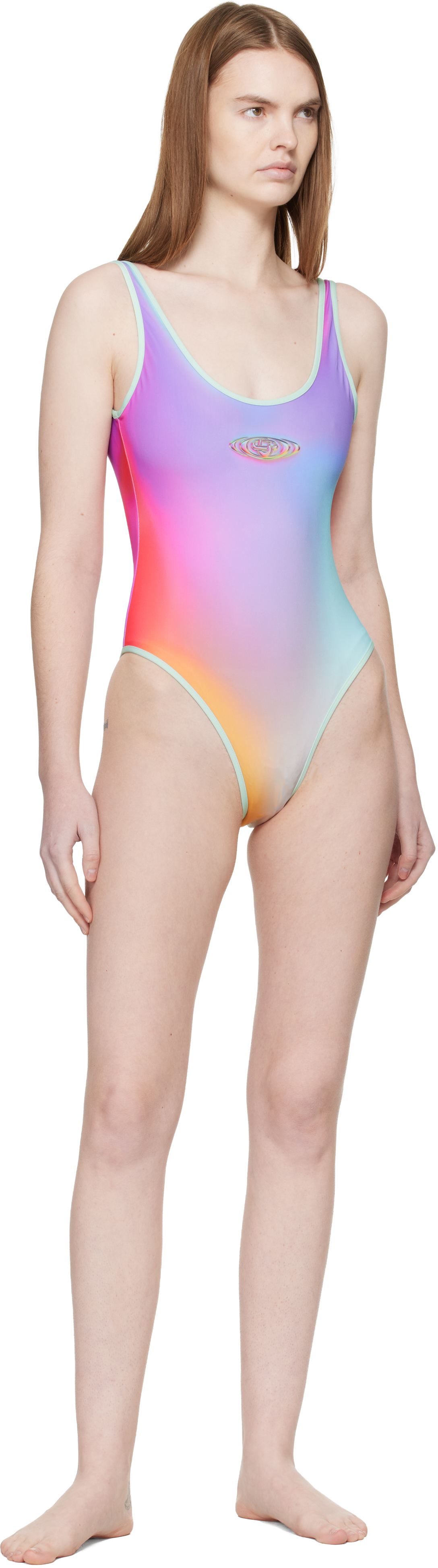 Multicolor Glass Gradient Swimsuit