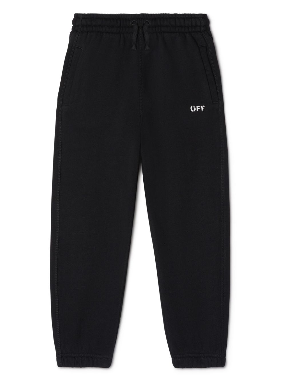 Off Stamp cotton track pants - Black