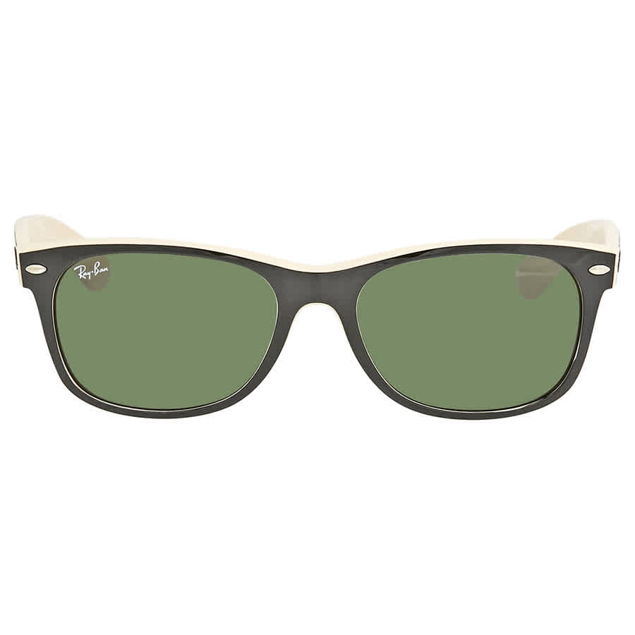 New Wayfarer Color Mix Green Classic G-15 Unisex Sunglasses RB2132 875