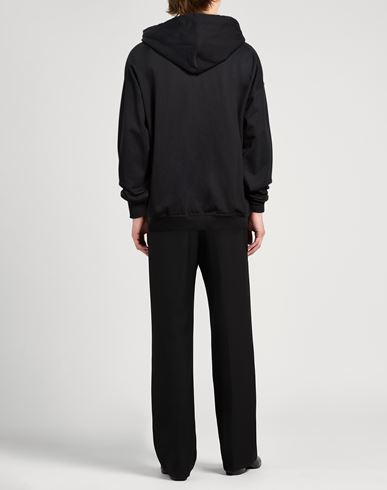 Man Sweatshirt Black Size 50 Cotton, Polyester