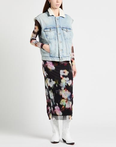 Woman Denim outerwear Blue Size 0 Cotton