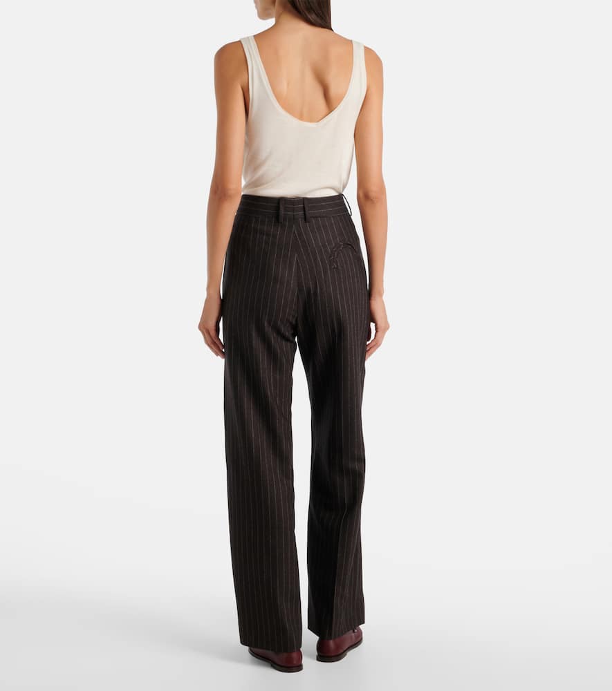 Blazé Milano Fox wool and cashmere straight pants