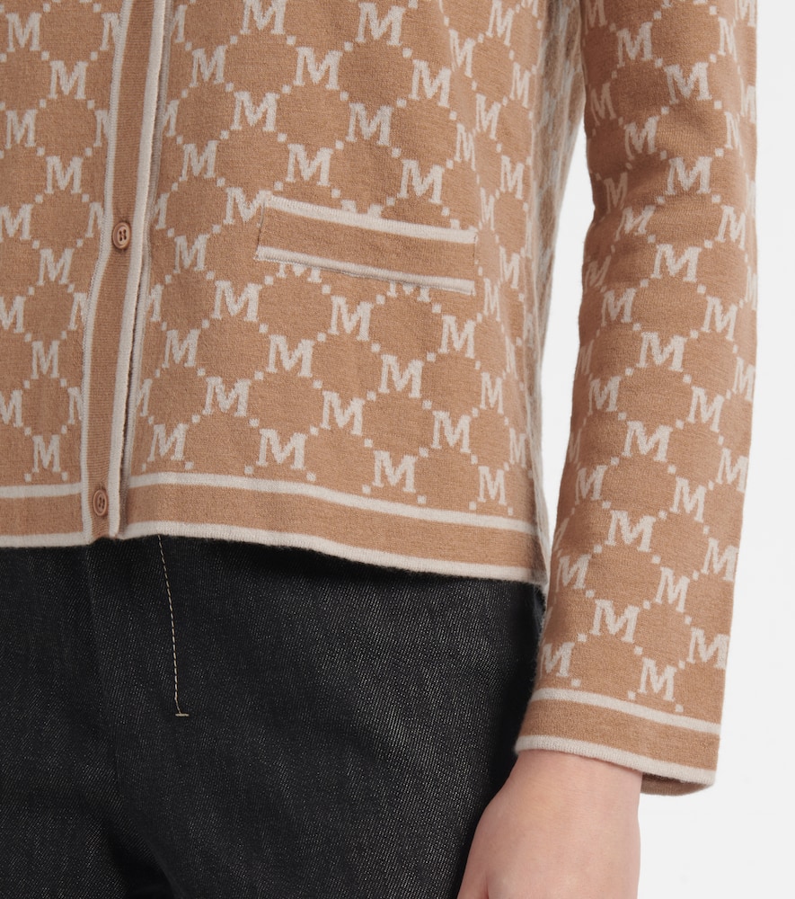 Tivoli intarsia wool and cashmere cardigan