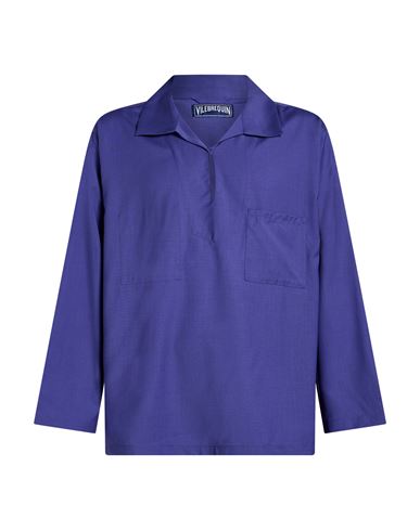 Man Shirt Blue Size L Virgin Wool