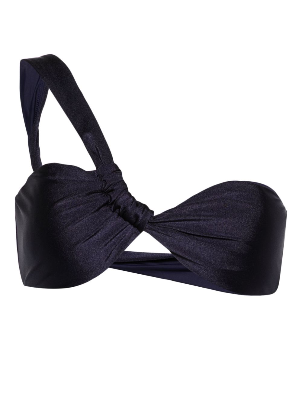 Charmaine one-shoulder bikini top - Blue