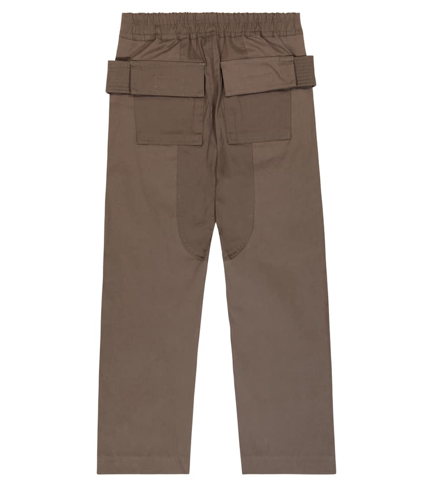 Rick Owens Kids Wide-leg cotton cargo pants