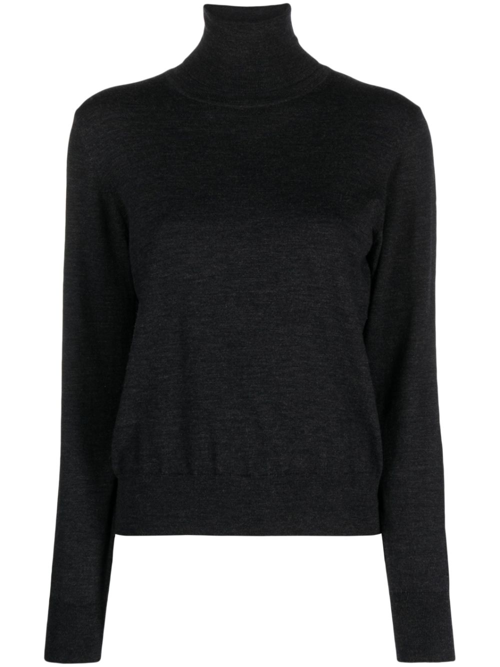 Rollneck wool-blend jumper - Neutrals