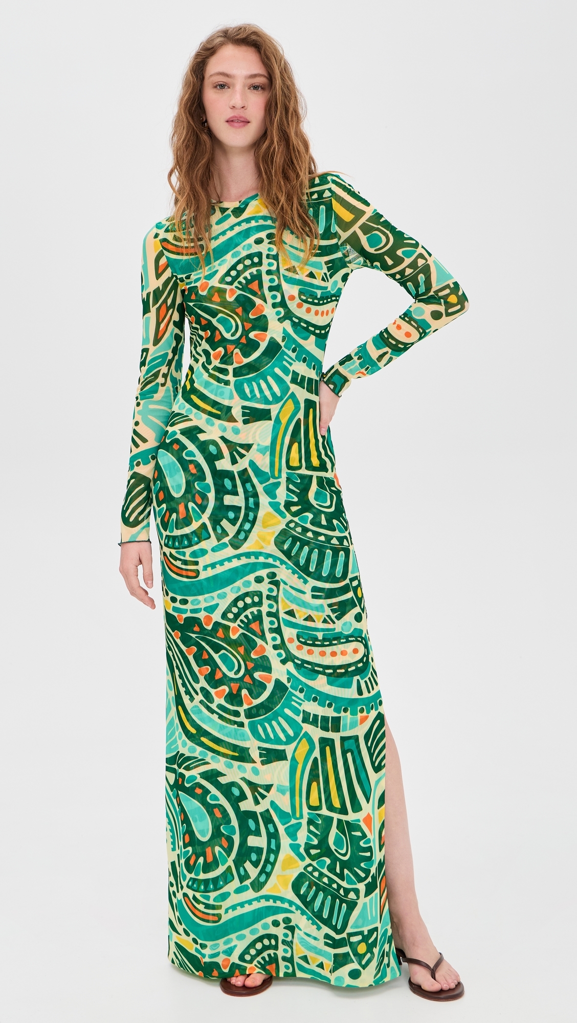 Scarlet Mesh Dress Jungle Rhythm