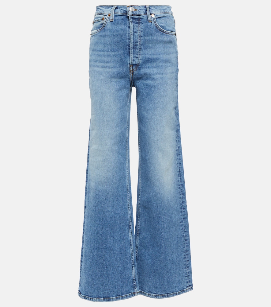 '70s high-rise wide jeans