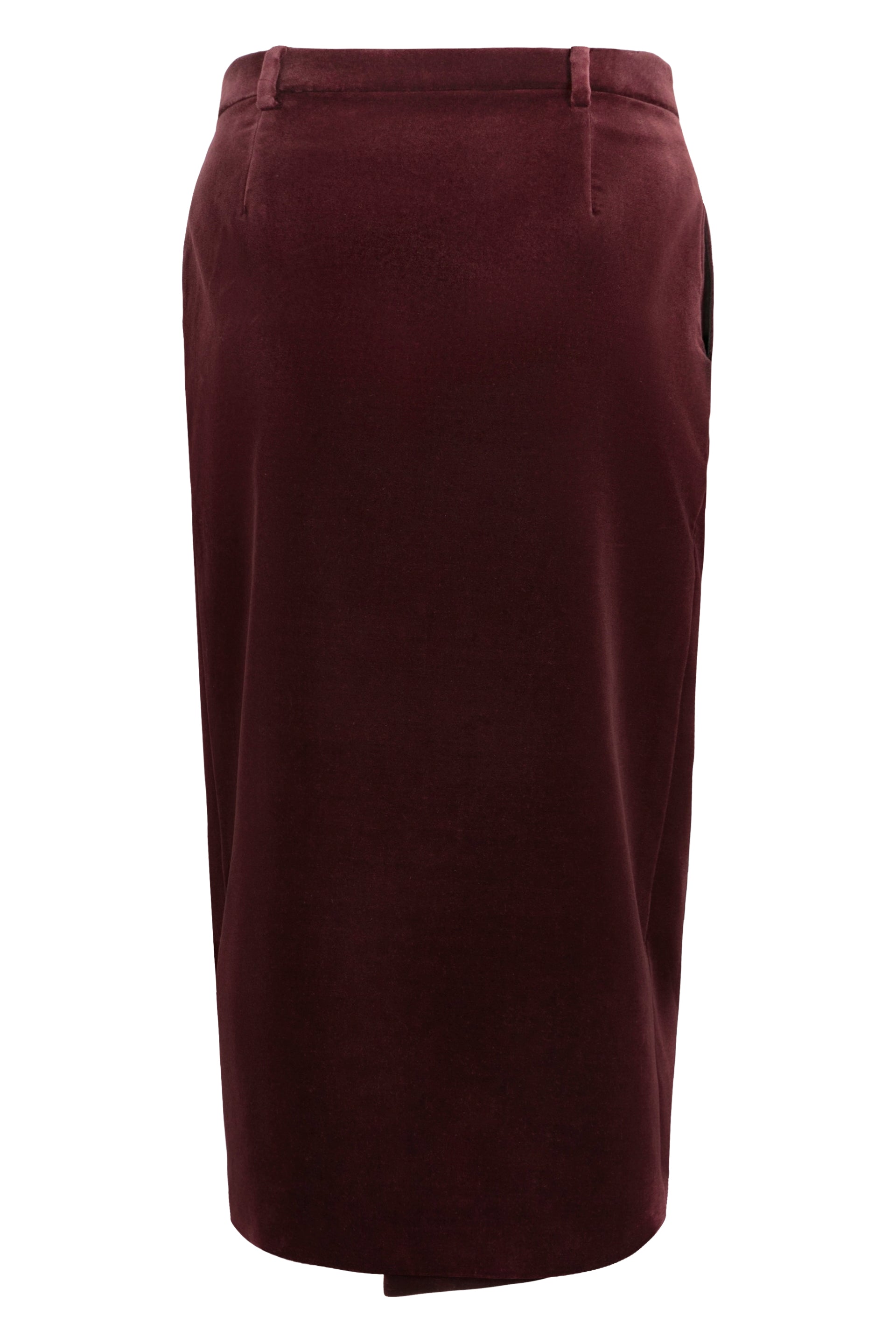 Velvet Skirt — Wine