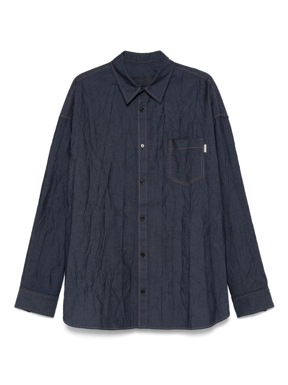 Juun.J crease-effect shirt - Blue