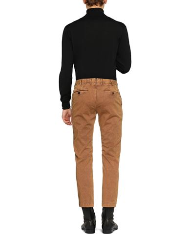 Pt Torino Man Pants Camel Size 36 Cotton, Elastane