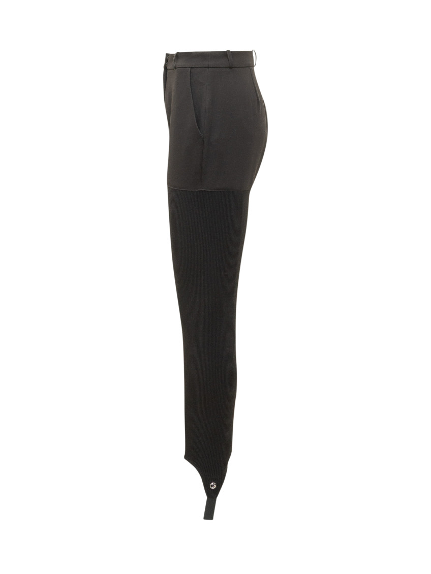 Black Slim Flat Front Pants