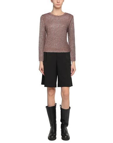 Malìparmi Woman Sweater Chocolate brown Size S Alpaca wool, Mohair wool, Viscose, Polyamide, Metallic fiber