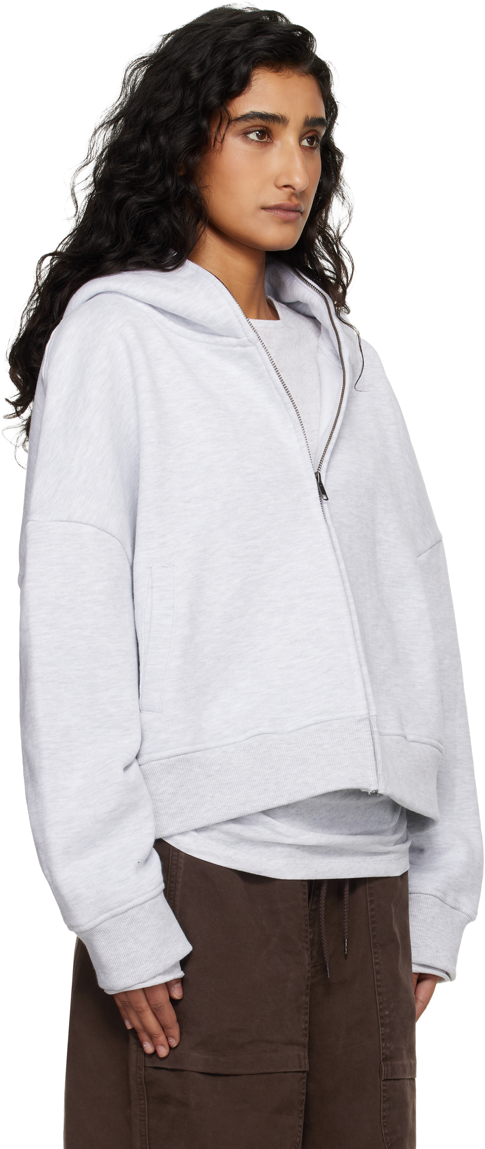 Gray Eternal Zip Hoodie