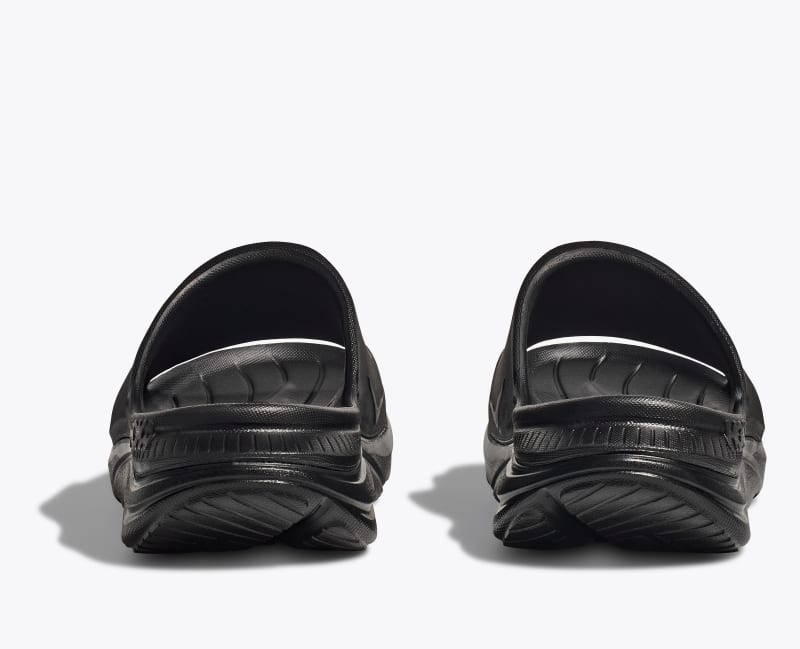 HOKA Ora Athletic Slide Shoes in Black/White