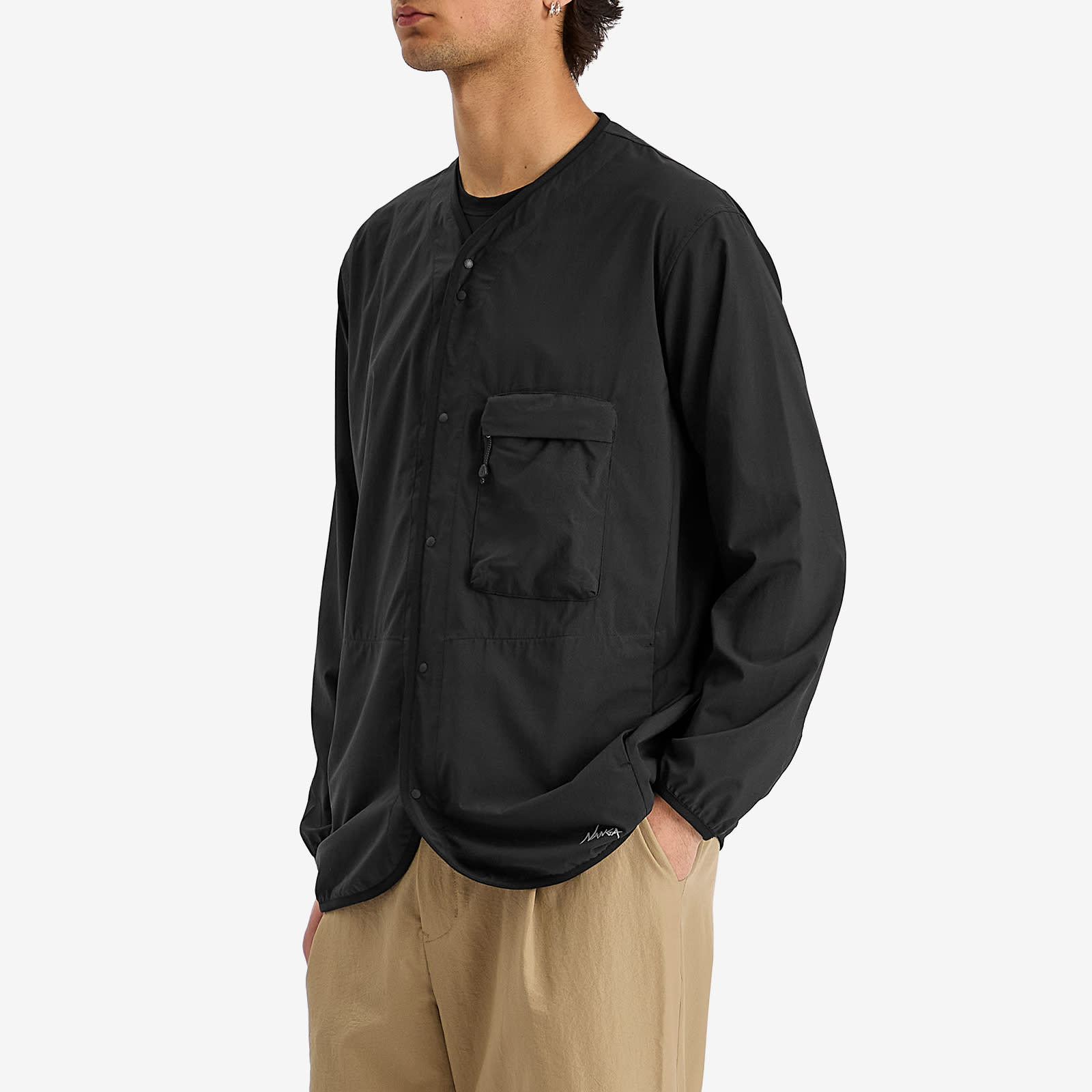 NANGA Men's Excursion Cardigan in Black