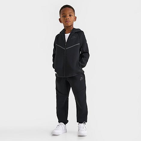 Little Kids Tech Fleece Full-Zip Set in Black