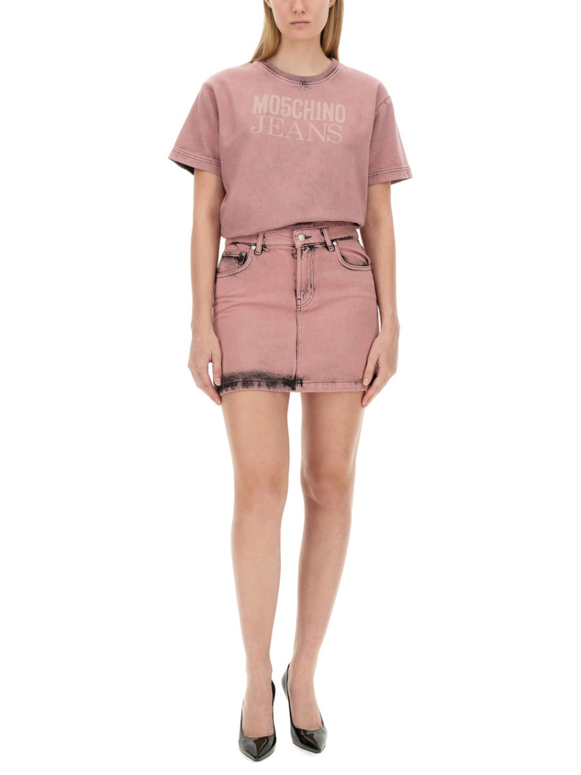 Moschino - short skirt with belt loops and pocket