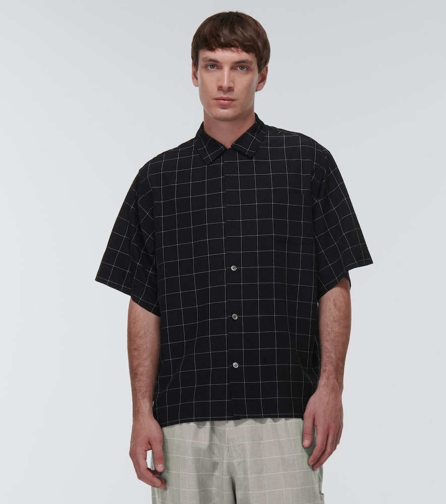 Undercover Checked silk-blend shirt