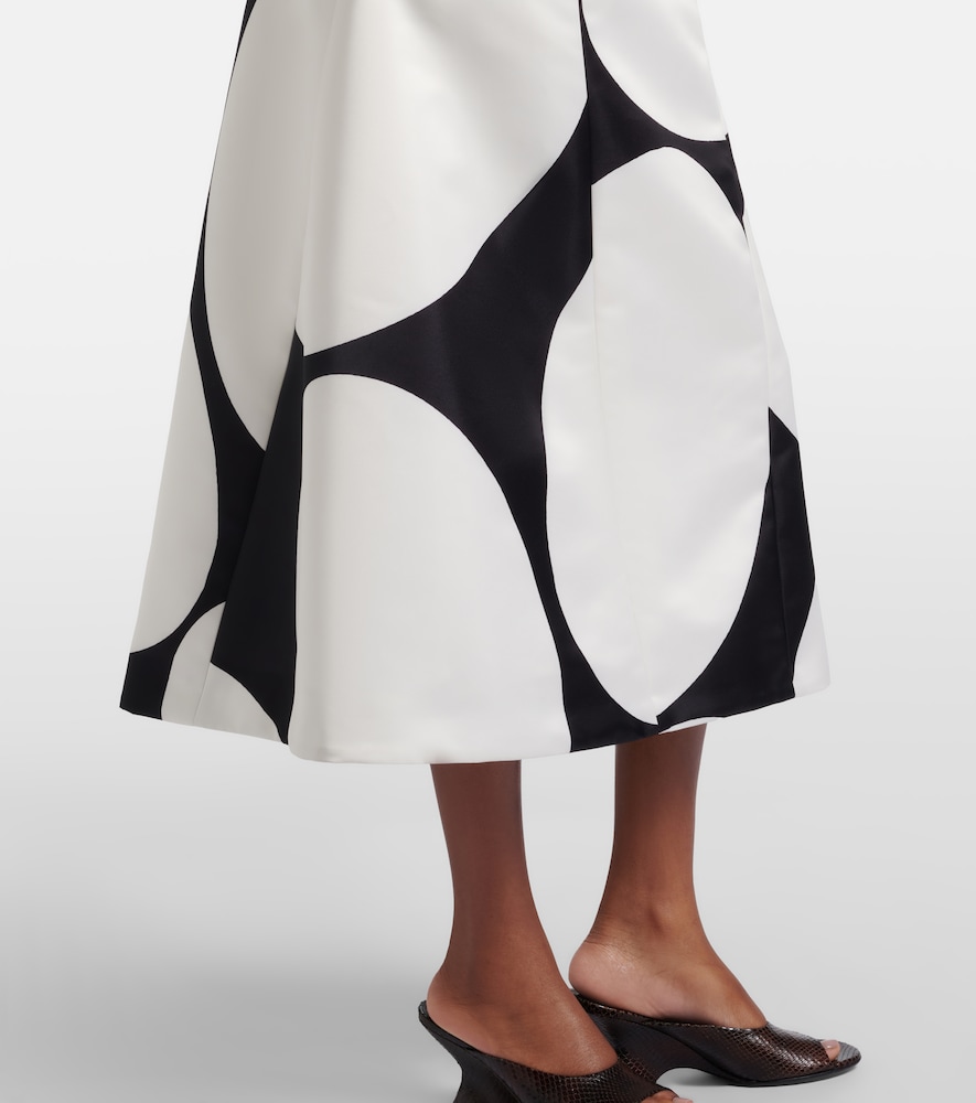 Printed midi skirt