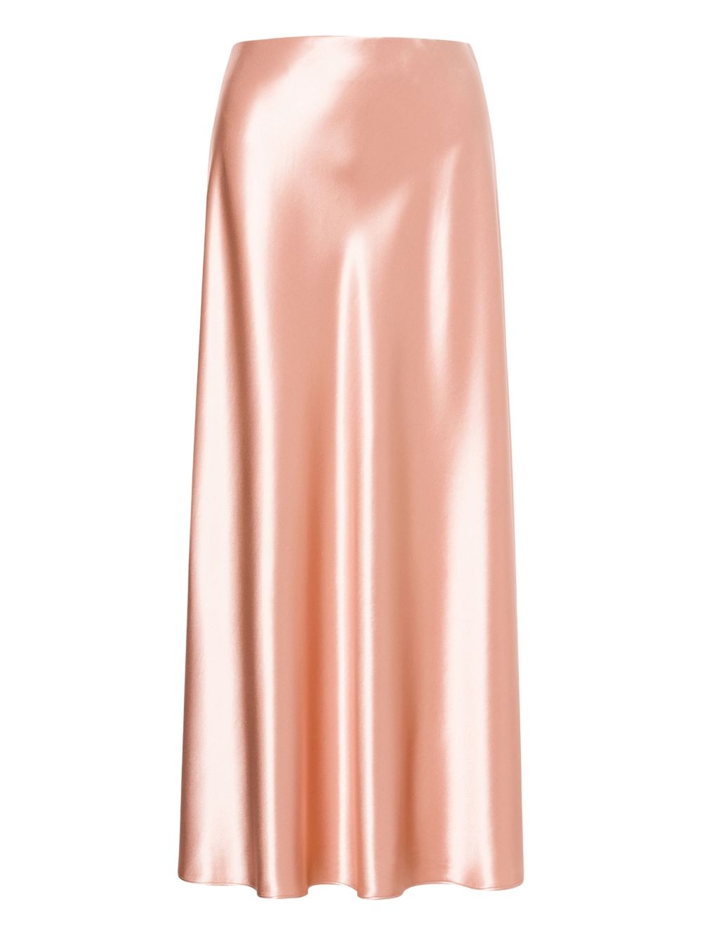 Satin midi skirt - Pink