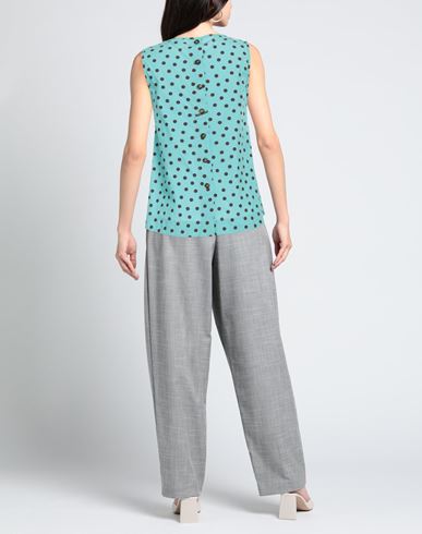 Woman Top Turquoise Size 4 Cotton