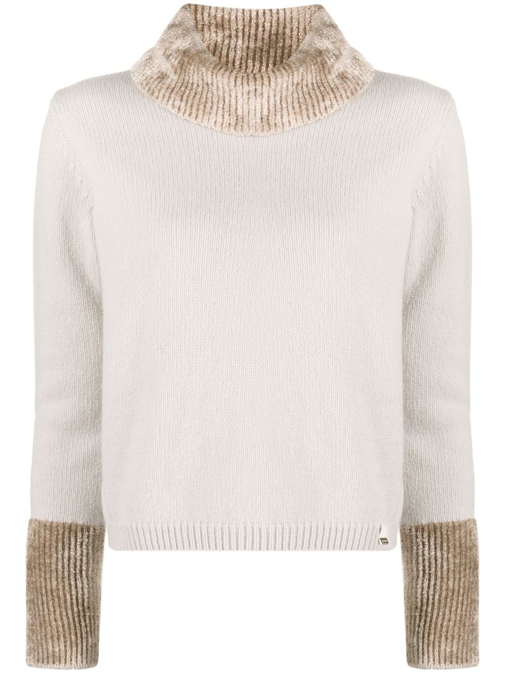 Roll-neck jumper - Neutrals