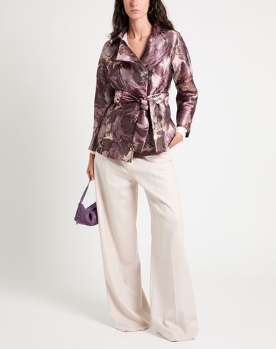 Woman Jacket Antique rose Size 14 Acetate, Polyester, Elastane