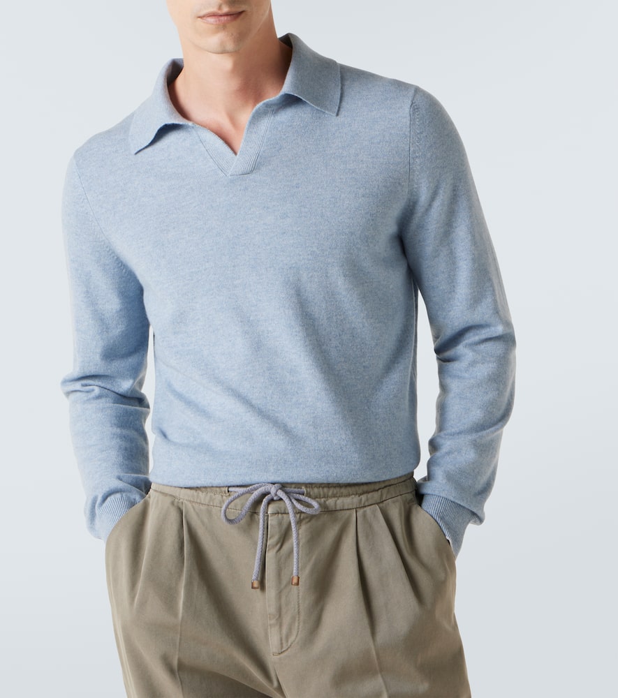 Cashmere polo sweater