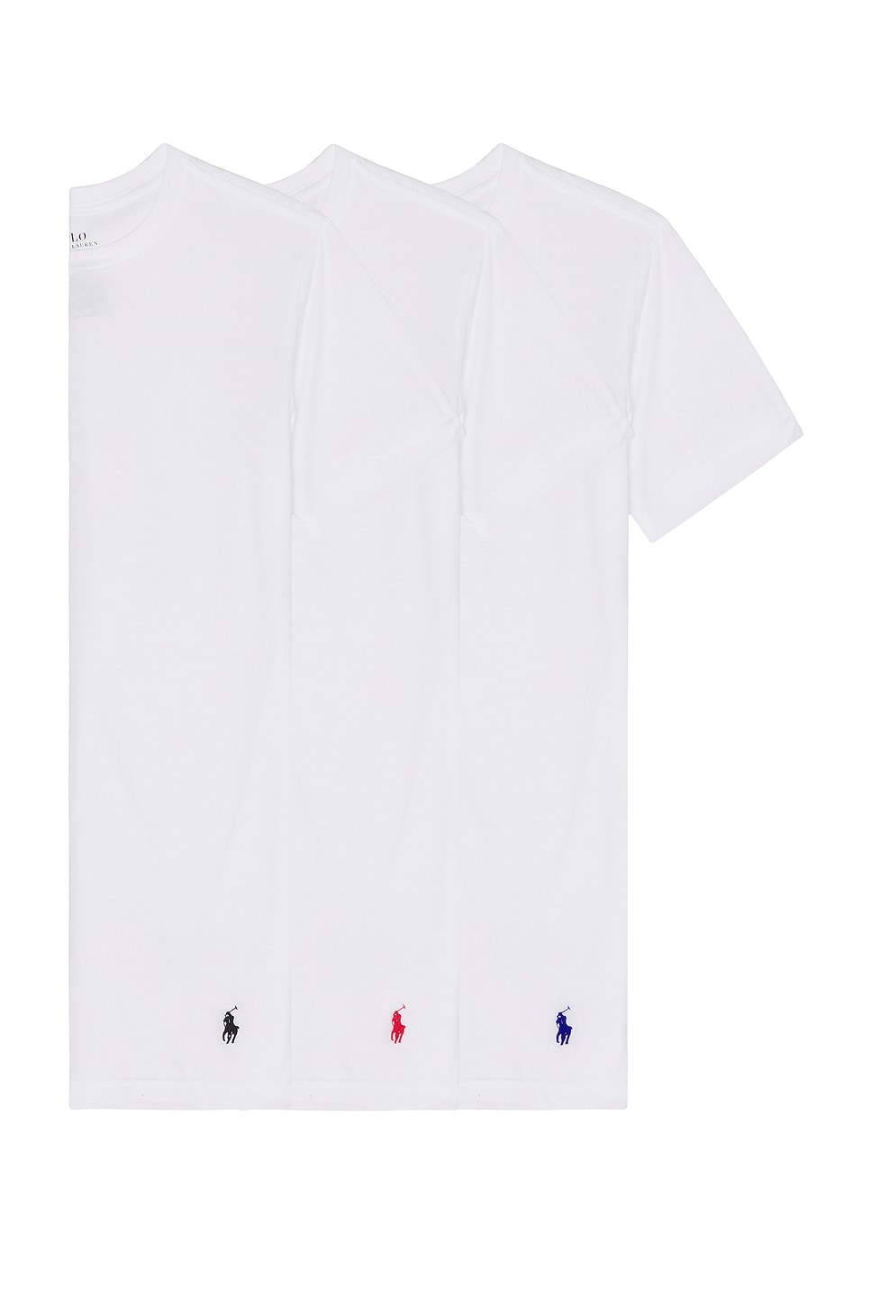 Polo Ralph Lauren Slim Fit Cotton 3 Pack Undershirt in White - White. XL/1X also in L