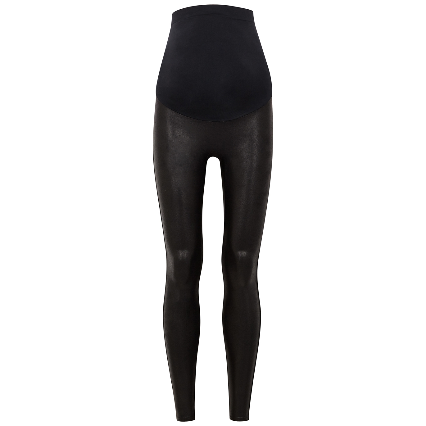 Mama Faux Leather Maternity Leggings