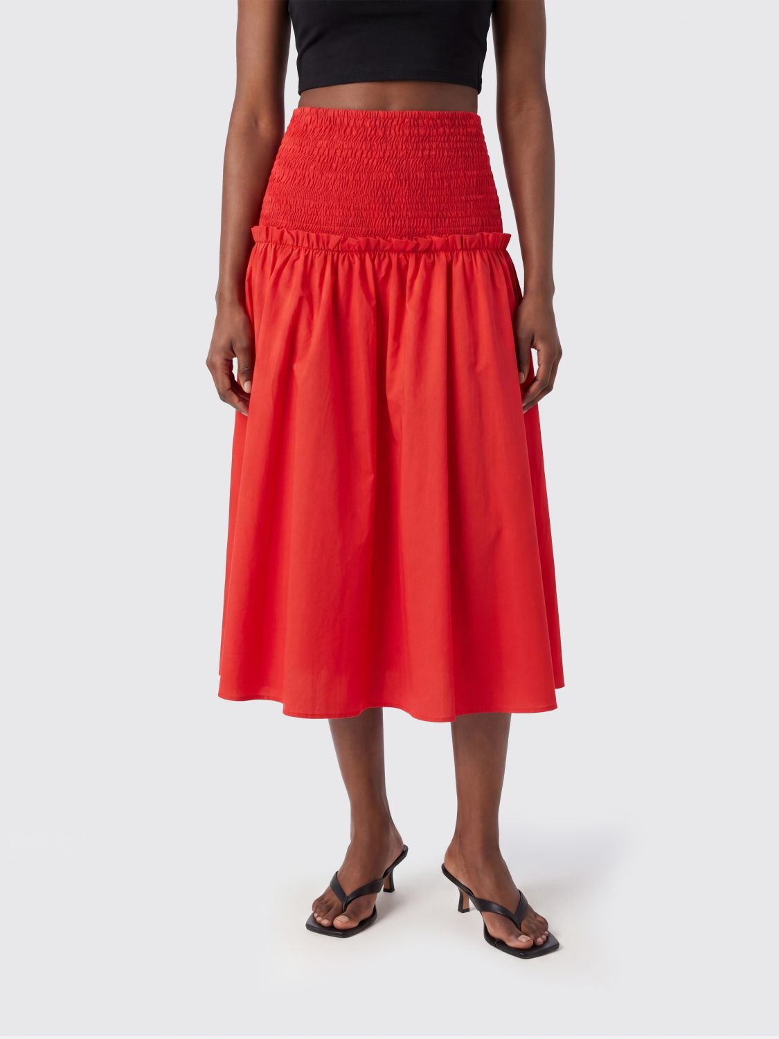 Skirt Woman color Red