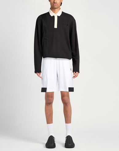 Ea7 Man Shorts & Bermuda Shorts White Size L Cotton, Polyester, Elastane, Polyamide